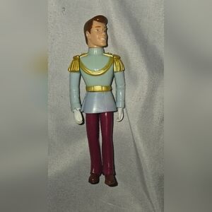 Disney Prince Charming 4" Action Figure with Gold and Blue Attire 2009 Rare Find